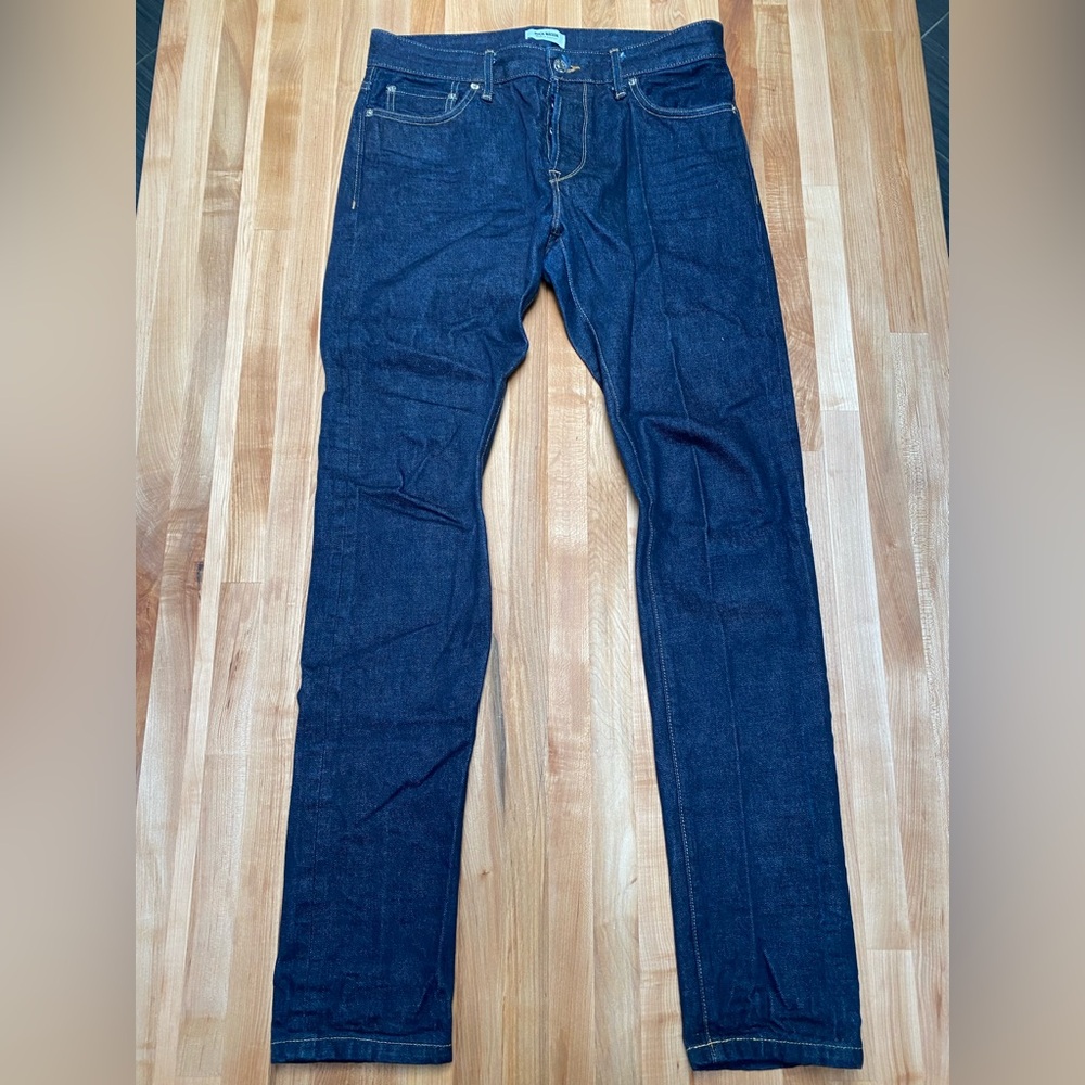 Buck Mason raw selveged maverick slim jeans